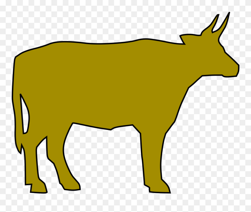 Cow Silhouette 4 Svg Clip Arts - Clip Art - Png Download