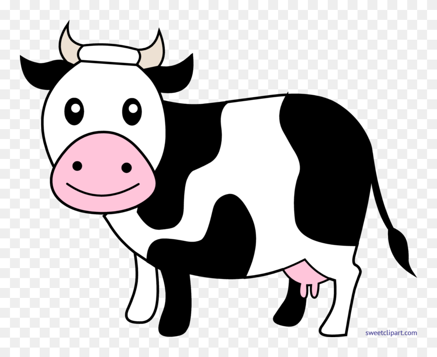 Cow Cute 4 Clip Art - Cute Cow Clip Art - Png Download