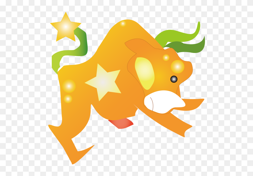 Cartoon Vector Cow - Cartoon Zodiac Clipart