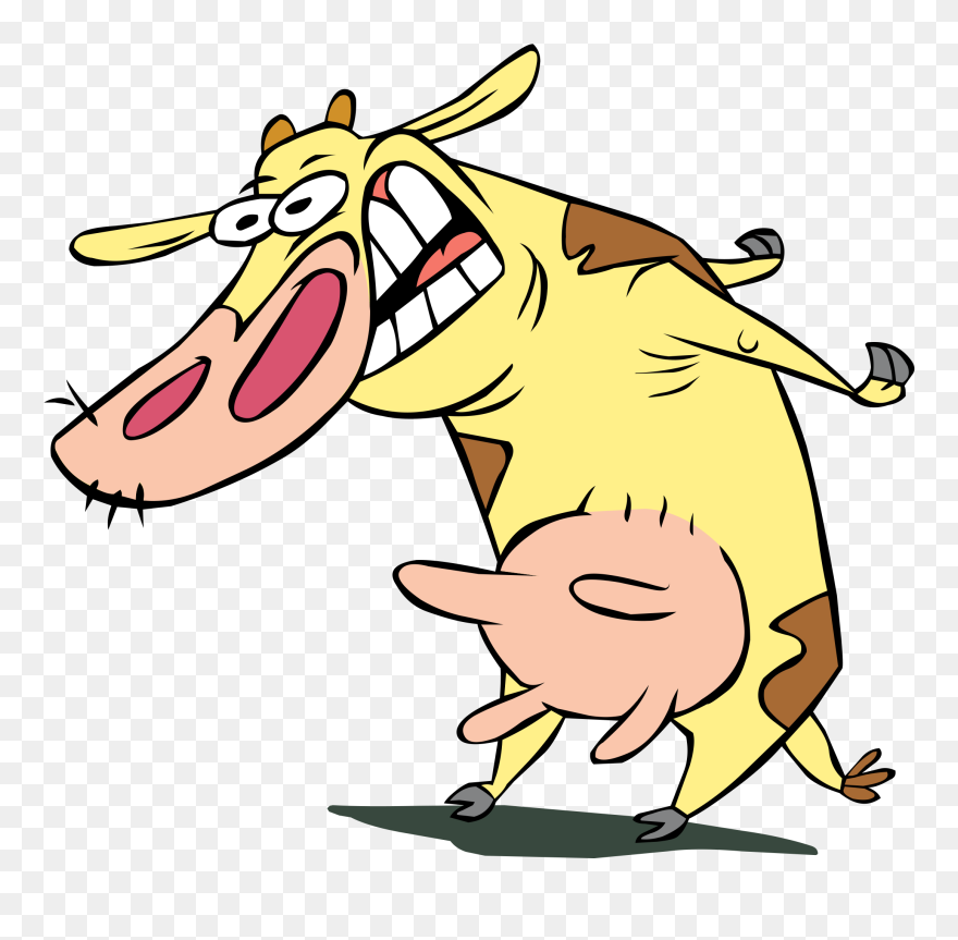 Cattle Chicken Cartoon Clip Art - Cow And Chicken Png Transparent Png
