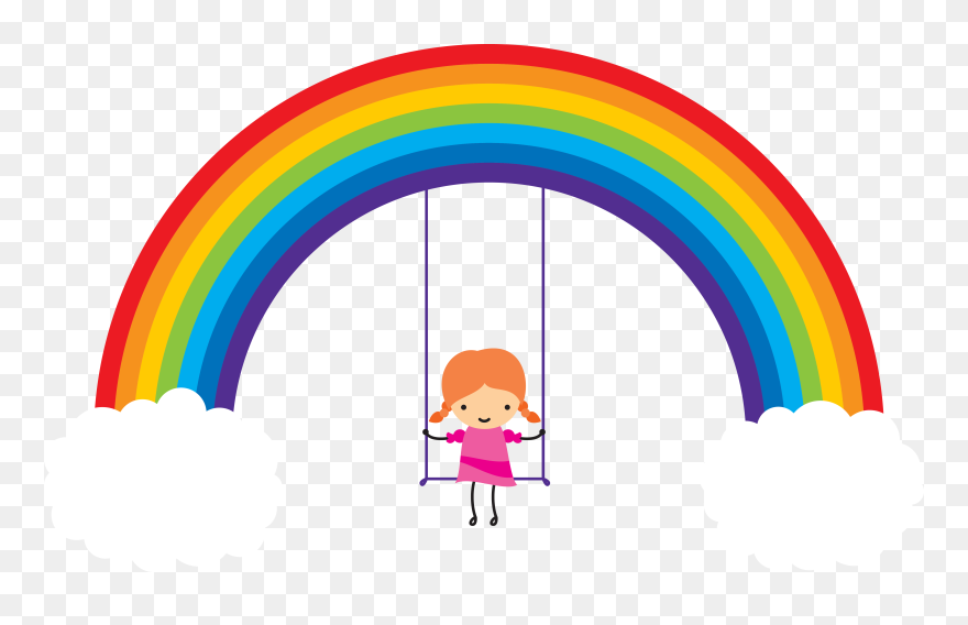 Transparent T Shirt Clipart Images - Rainbow Color Castle - Png Download