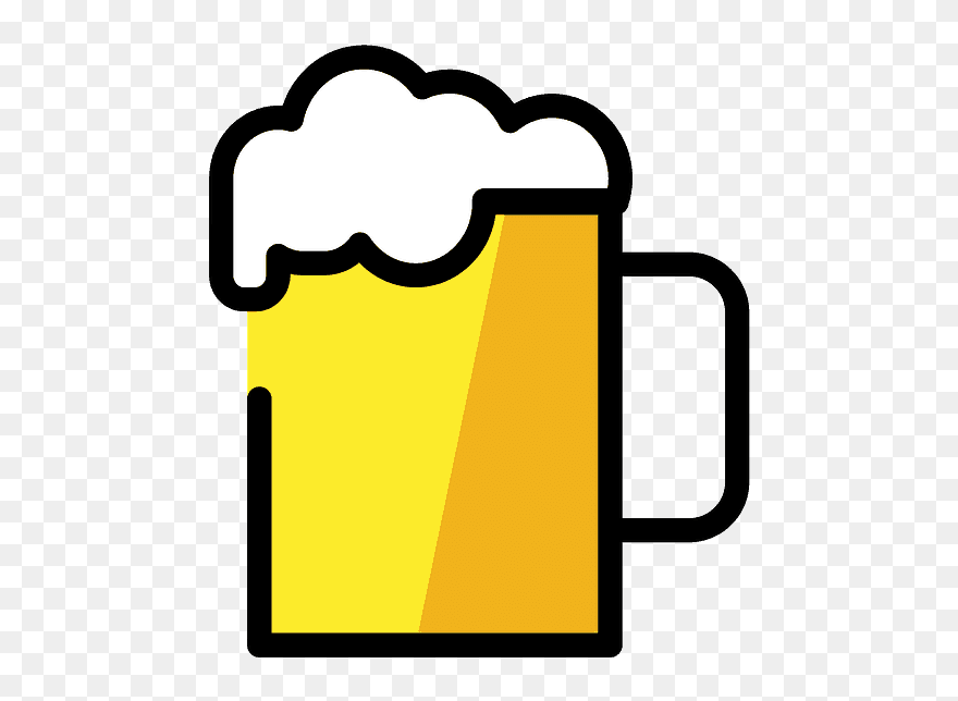 Beer Mug Emoji Clipart - Png Download