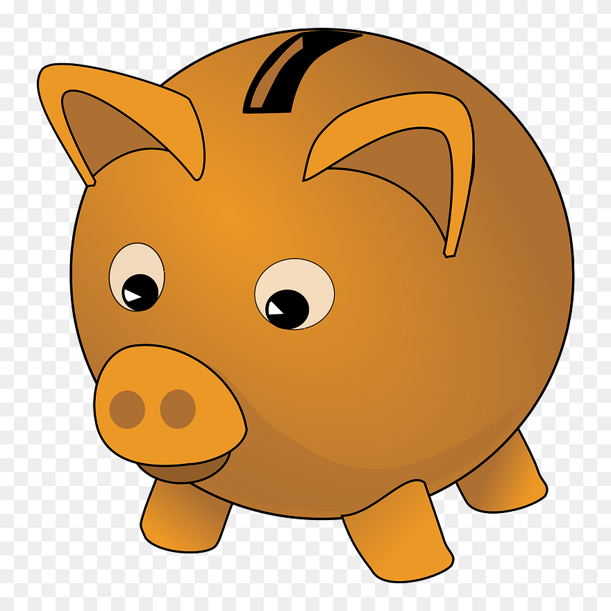 Flat, Pig, Bank, Piggy, Child, Money, Save, Slot - Piggy Bank Clipart Green - Png Download