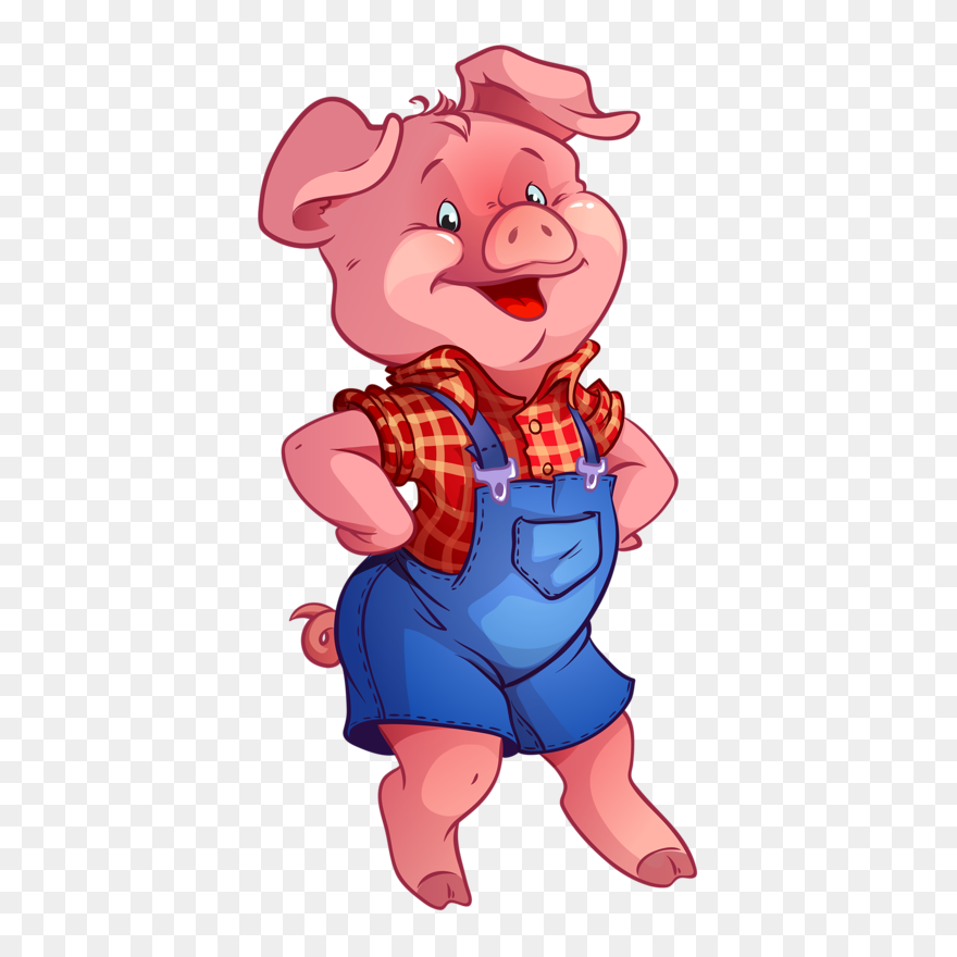Pork Drawing Roasted Pig - Cute Pig Clipart - Png Download