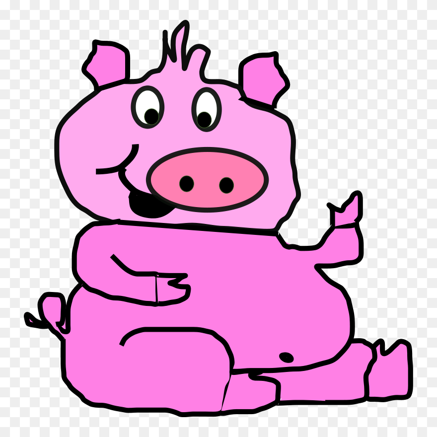 Transparent Woman Vector Png - Pig Clip Art