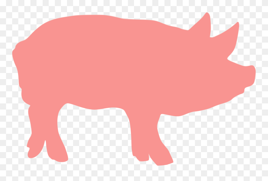 Mummy Pig Clip Art Portable Network Graphics Image - Silhouette Pigs Clipart - Png Download