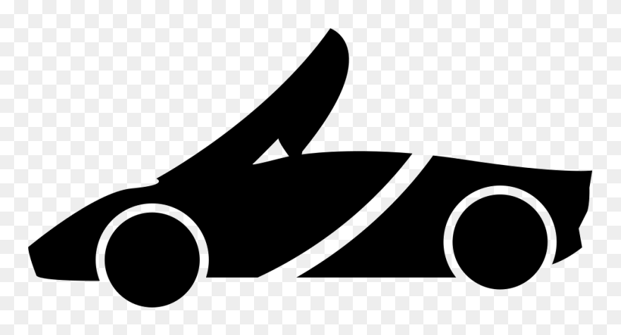 Top Down Sports Car Silhouette - Sports Car Silhouettes Png Clipart