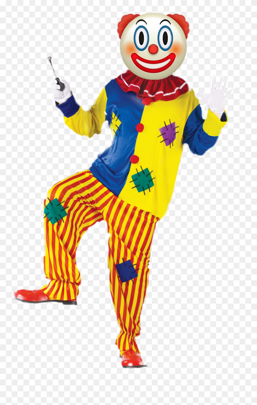 Very Scary Clown - Happy Clown Halloween Costume Clipart