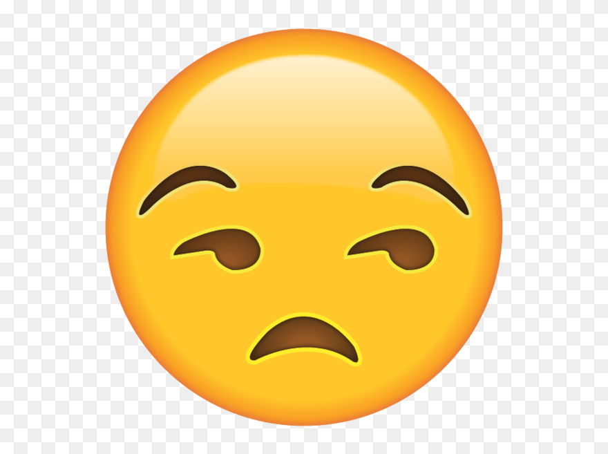 Unamused Face Emoji - Emoji Unamused Face Clipart