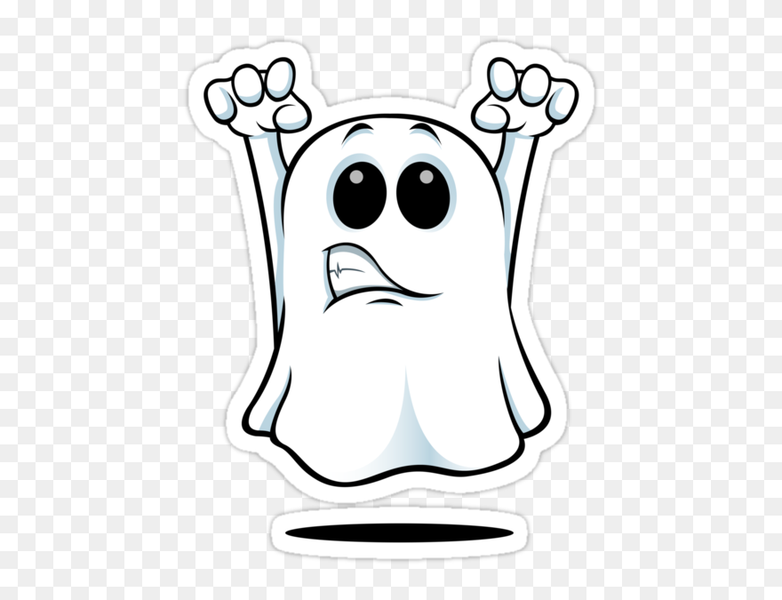 Cartoon Ghost Faces Cartoon Ghost - Cartoon Ghost Clipart - Png Download