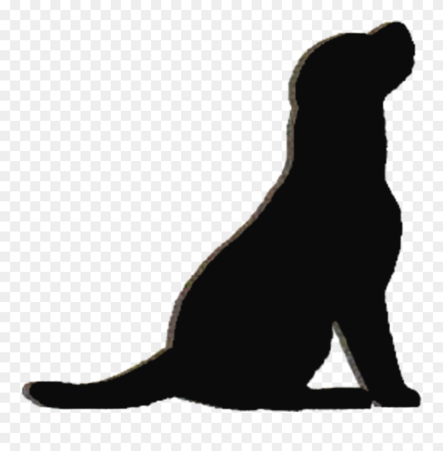 Labrador Retriever Puppy Silhouette Kennel Clip Art - Golden Retriever Puppies Silhouette - Png Download
