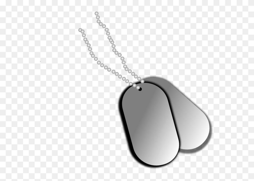 Dog Tags Clip Art At Clker - Military Dog Tags Png Transparent