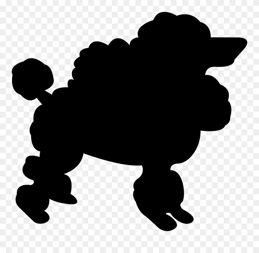 Shaggy Dog Silhouette - Plaza Mayor Clipart