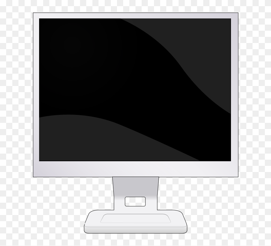 Lcd Flat Screen Svg Clip Arts - Led-backlit Lcd Display - Png Download