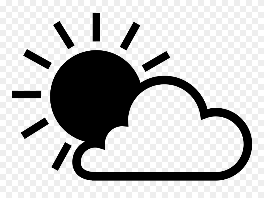 Computer Icons Black Sun Clip Art - Sun Icon Black And White - Png Download