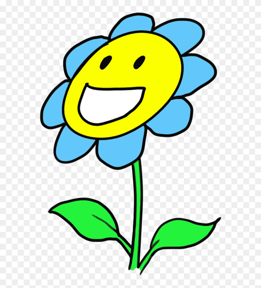 How To Draw Cartoon Flowers - Flowers Drawing For Kids Clipart