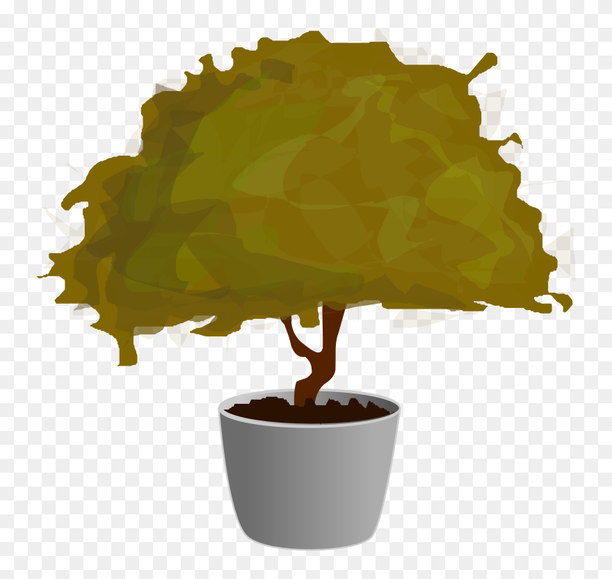 Transparent Flower Pot Clipart - Treepot Png Hd