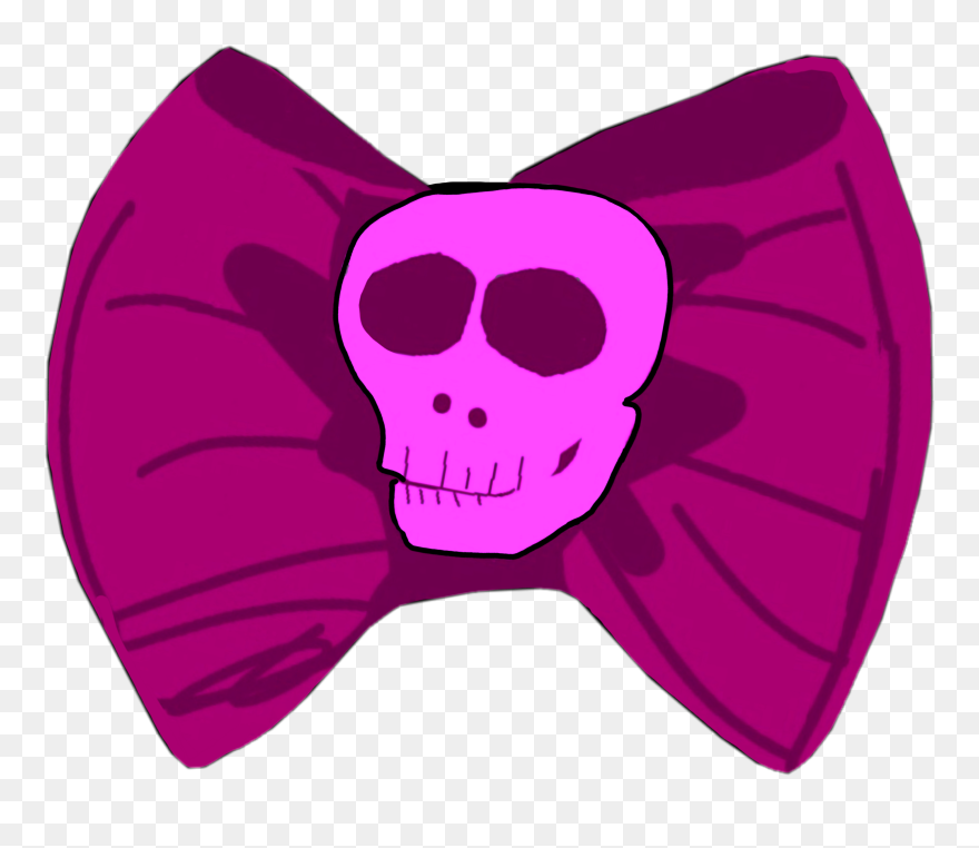 #freetoedit #bow #pink #skull #bone #bones #skeleton Clipart