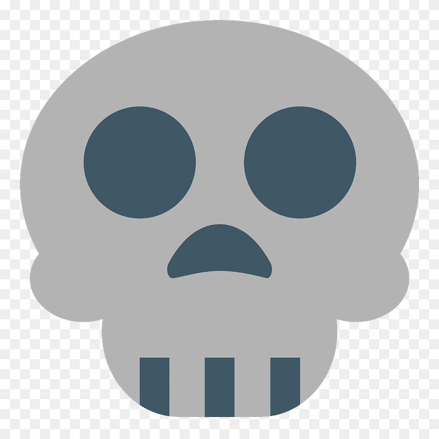 Skull Emoji Clipart - Skull - Png Download