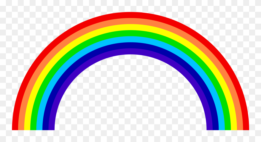 Rainbow Png Images Colors The Sky Png Only - Transparent Rainbow Png Clipart