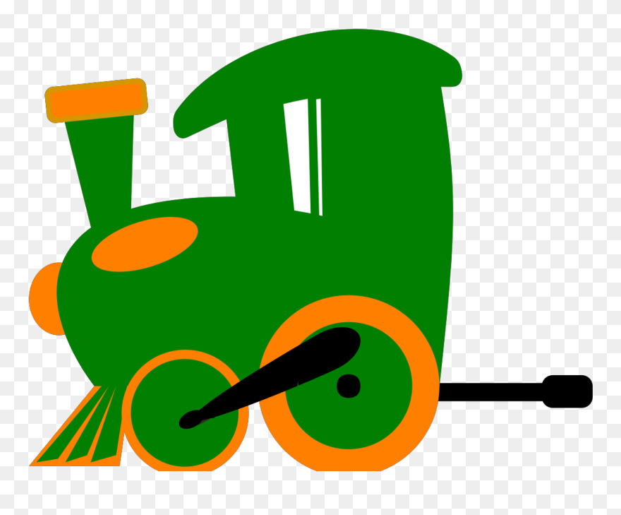 Green Train Clip Art - Png Download