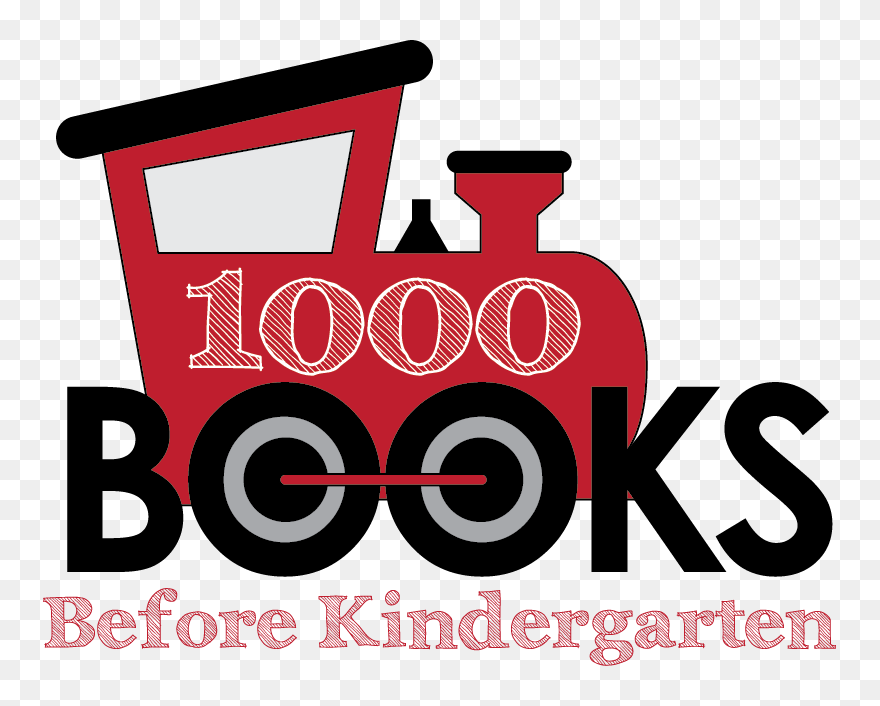 1000 Books Before Kindergarten Train Clipart