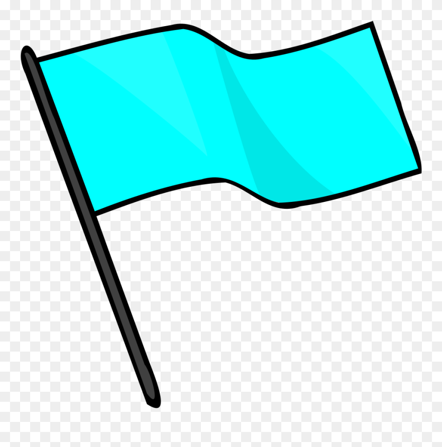 Light Blue Flag Svg Clip Arts - Light Blue Flag Clipart - Png Download