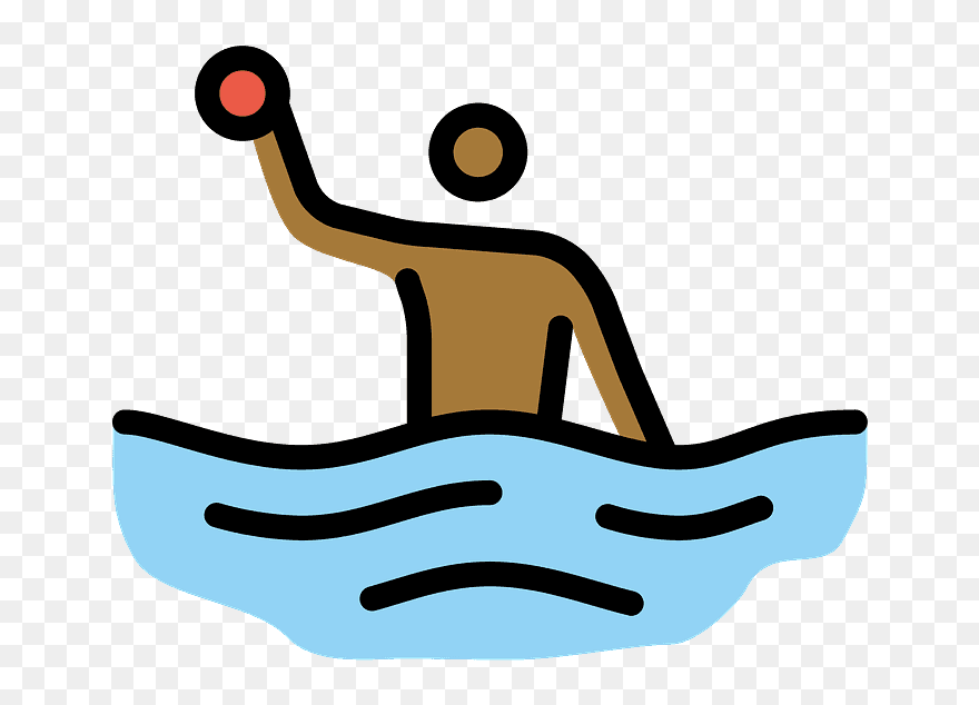 Man Playing Water Polo Emoji Clipart - Water Polo - Png Download