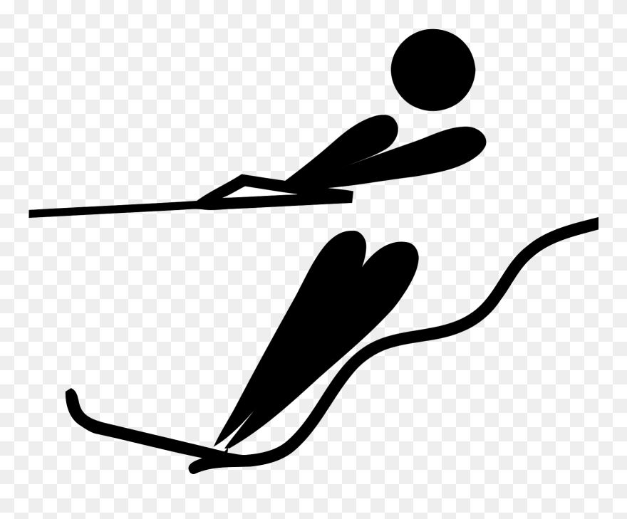 Water Skier Clipart - Png Download