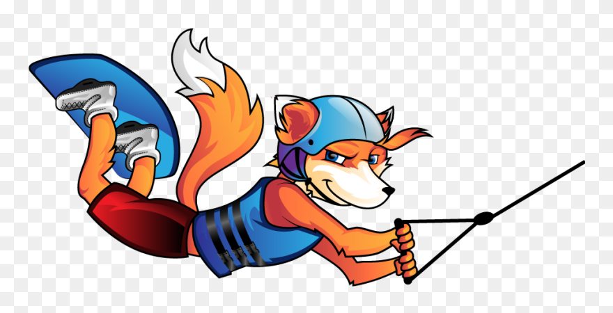 Transparent Water Skiing Cartoon Clip Art - Cartoon Wakeboard Png