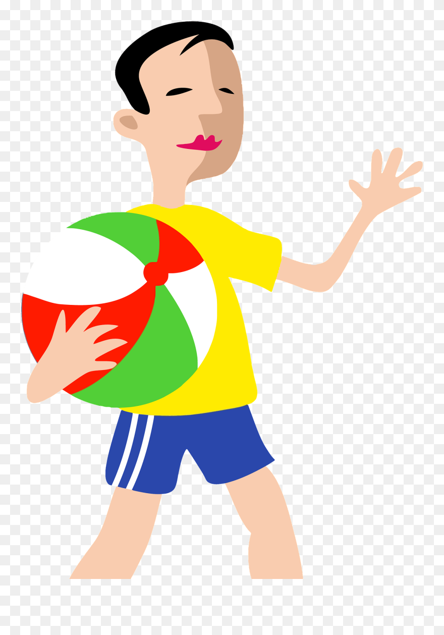 Boy Ball Graphic Clipart