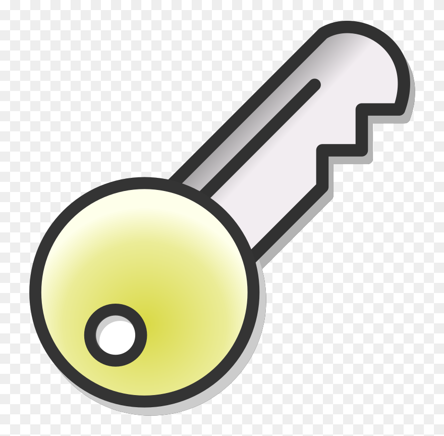 Aqua Key Svg Clip Arts - Key - Png Download