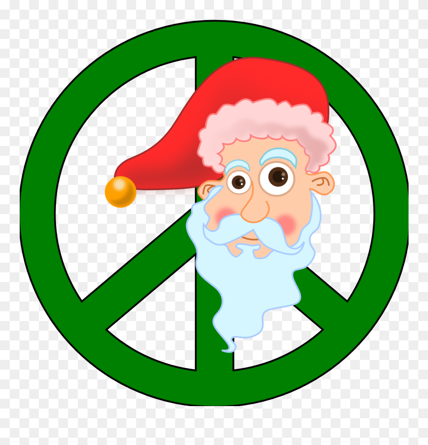 Blue Peace Sign Clipart