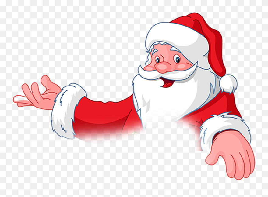 Christmas Beard Cutout Free Hd Clips - Santa Claus Png Hd Transparent Png
