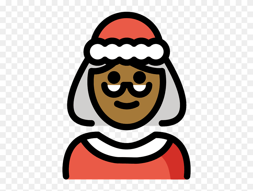 Claus Emoji Clipart - Clip Art - Png Download
