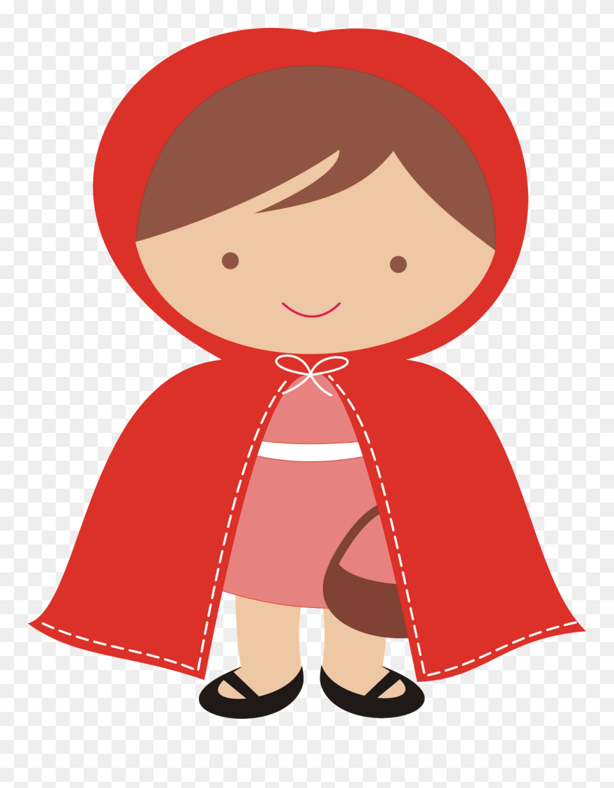 Little Red Riding Hood Big Bad Wolf Drawing Party Clipart