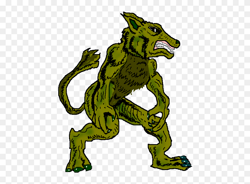 Panda Free Images Halloweenwerewolfclipart - Werewolf - Png Download