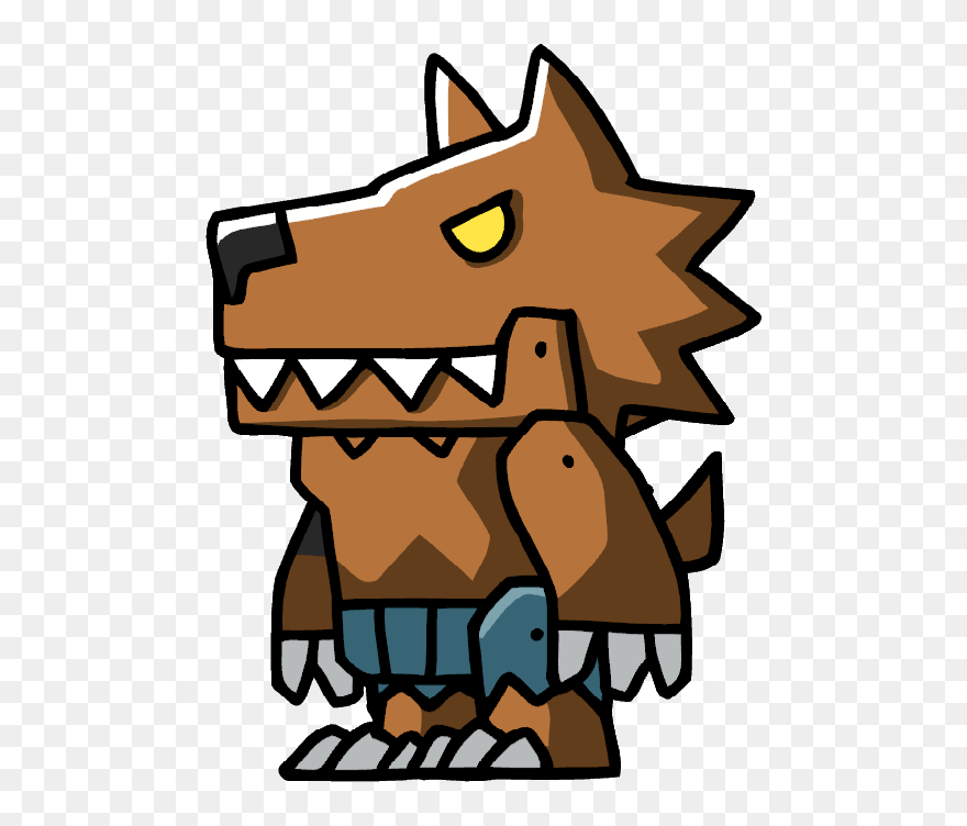 Zombie Clipart Werewolf - Scribblenauts Werewolf - Png Download