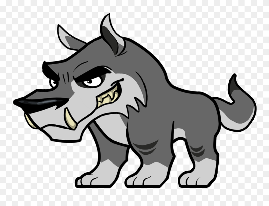 December Clipart Werewolf - Cartoon Wolf Transparent Background - Png Download