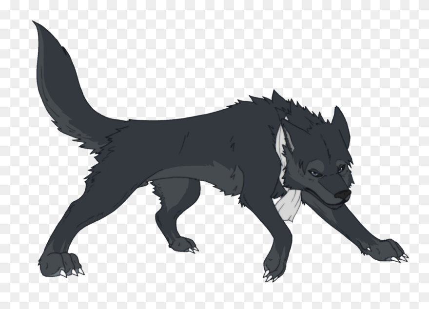The Mighty Fall - Transparent Cartoon Wolf Png Clipart