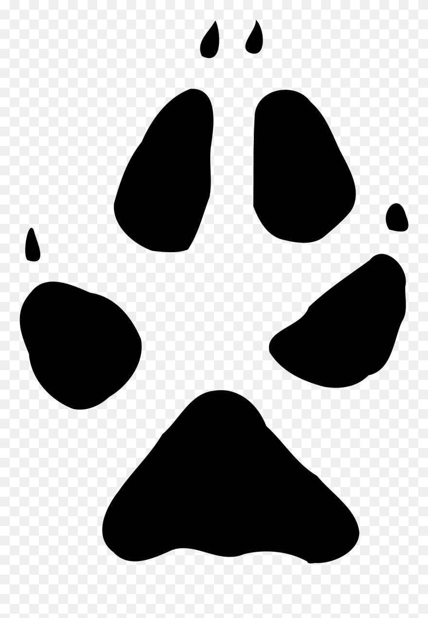 Red Fox Paw Arctic Fox Clip Art - Arctic Fox Paw Print - Png Download