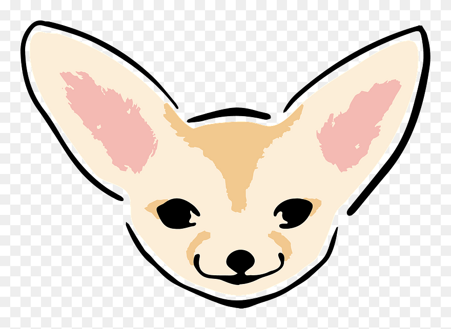 Fennec Fox Face Clipart - Fennec Fox - Png Download
