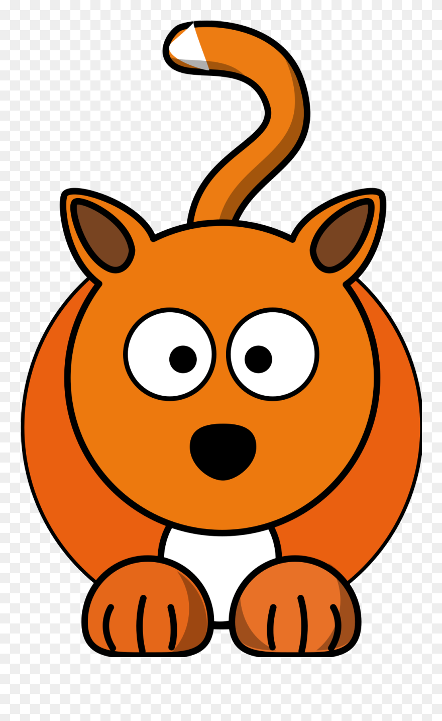 Cartoon Fox Clipart Free - Png Download