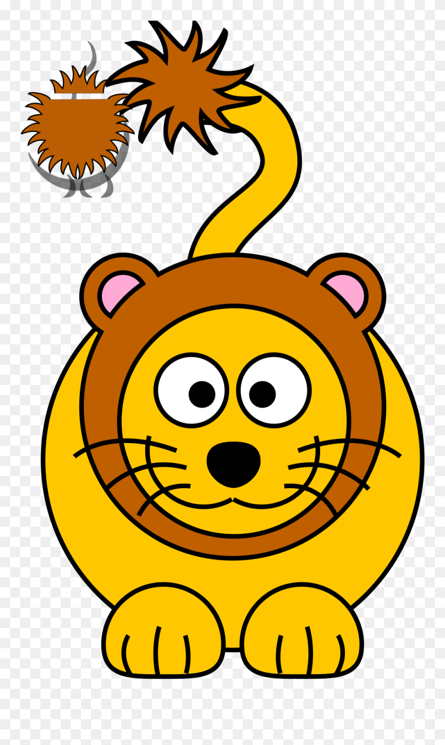 Lion Head Cartoon Png Clipart