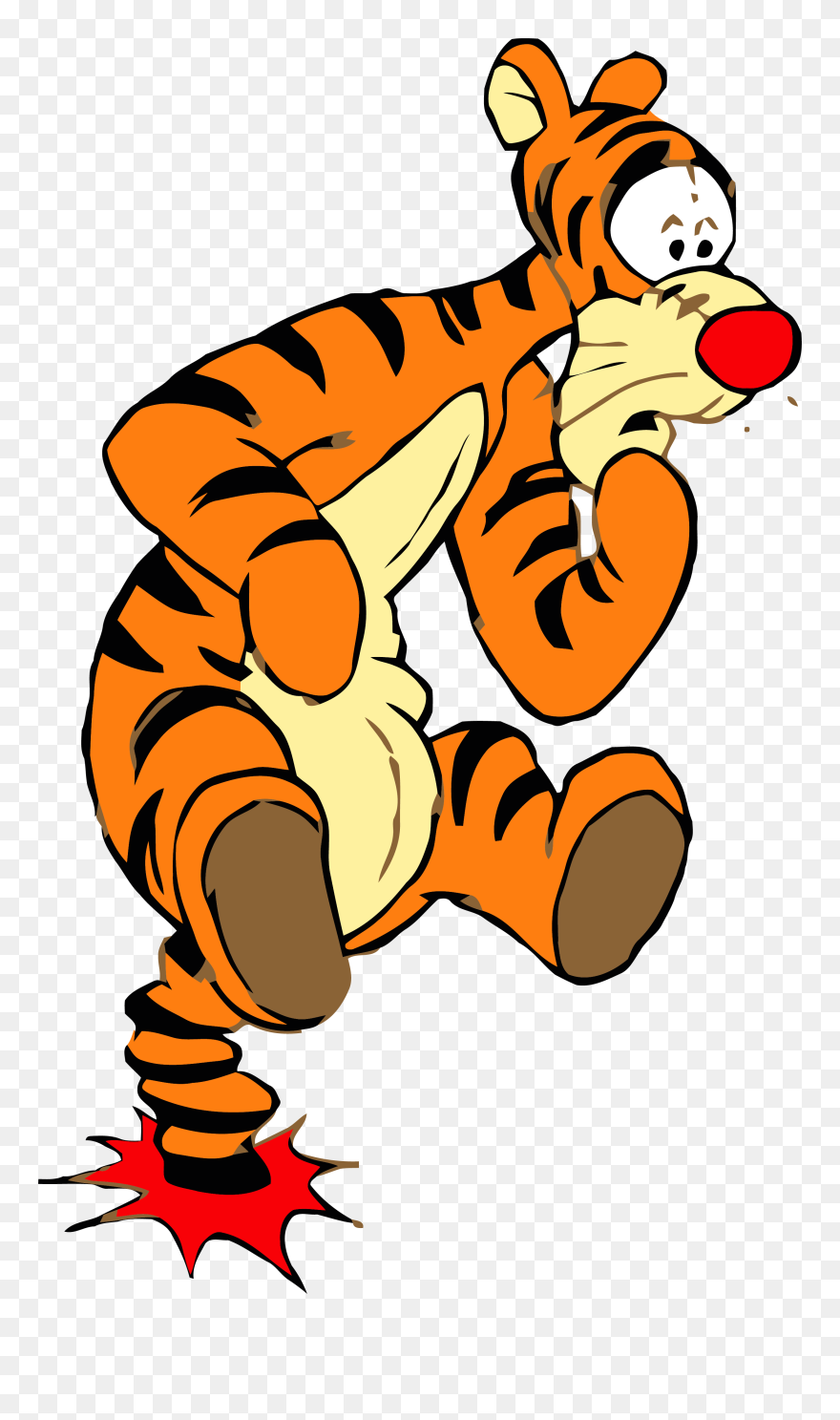 Tigger Thinking Clipart
