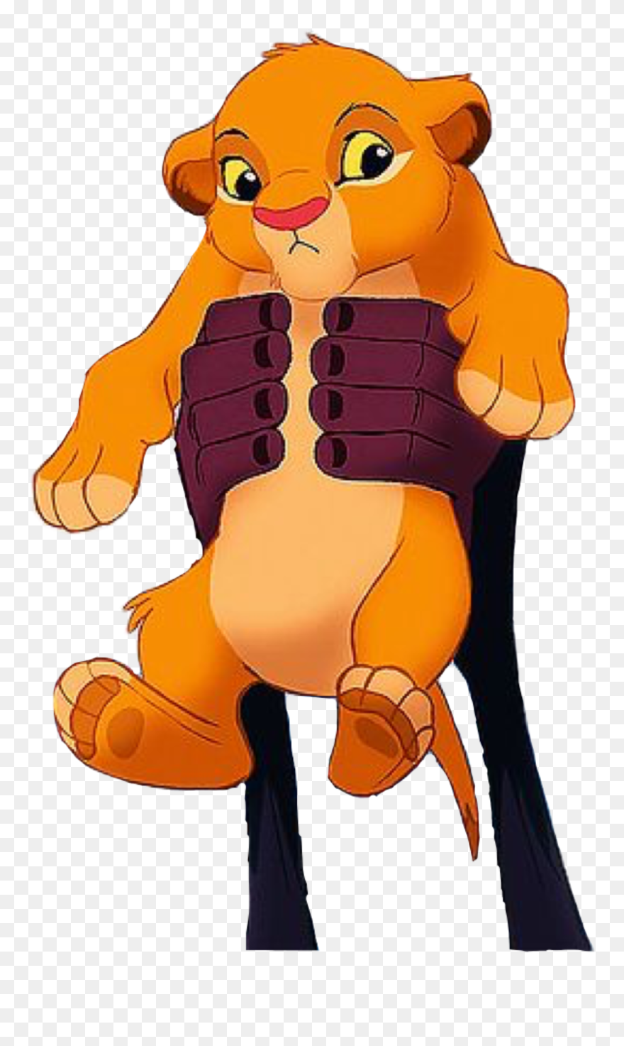 #simba #lion #cub #lioncub #disney #monkey #animals - Cute Simba Clipart