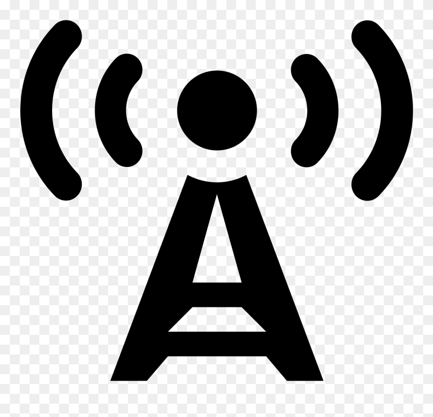 Octicons Radio Tower - Radio Tower Icon Clipart