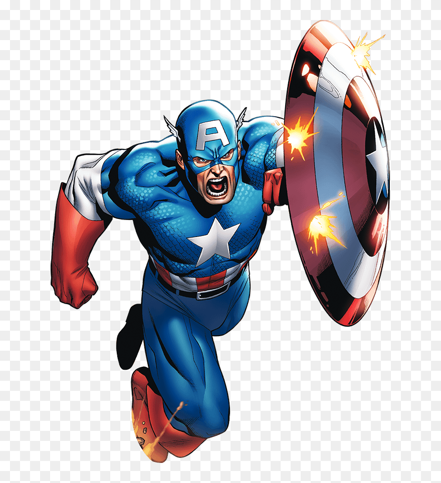 Capitao America Png - Comic Captain America Clipart