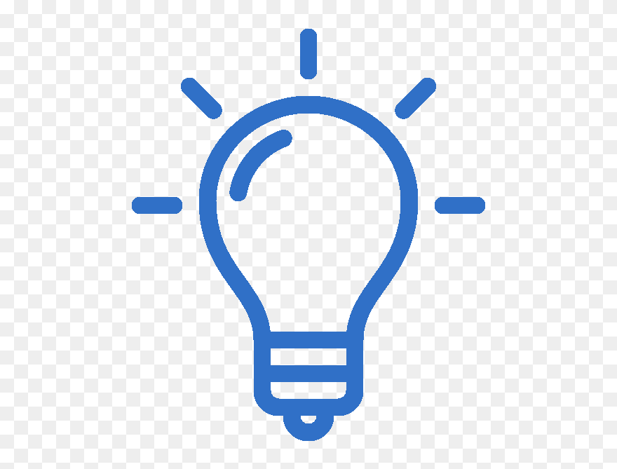 Lightbulb Icon Transparent Background Clipart