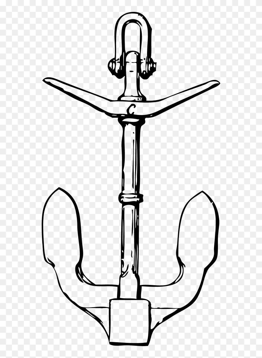 Anchor Line Art Clipart